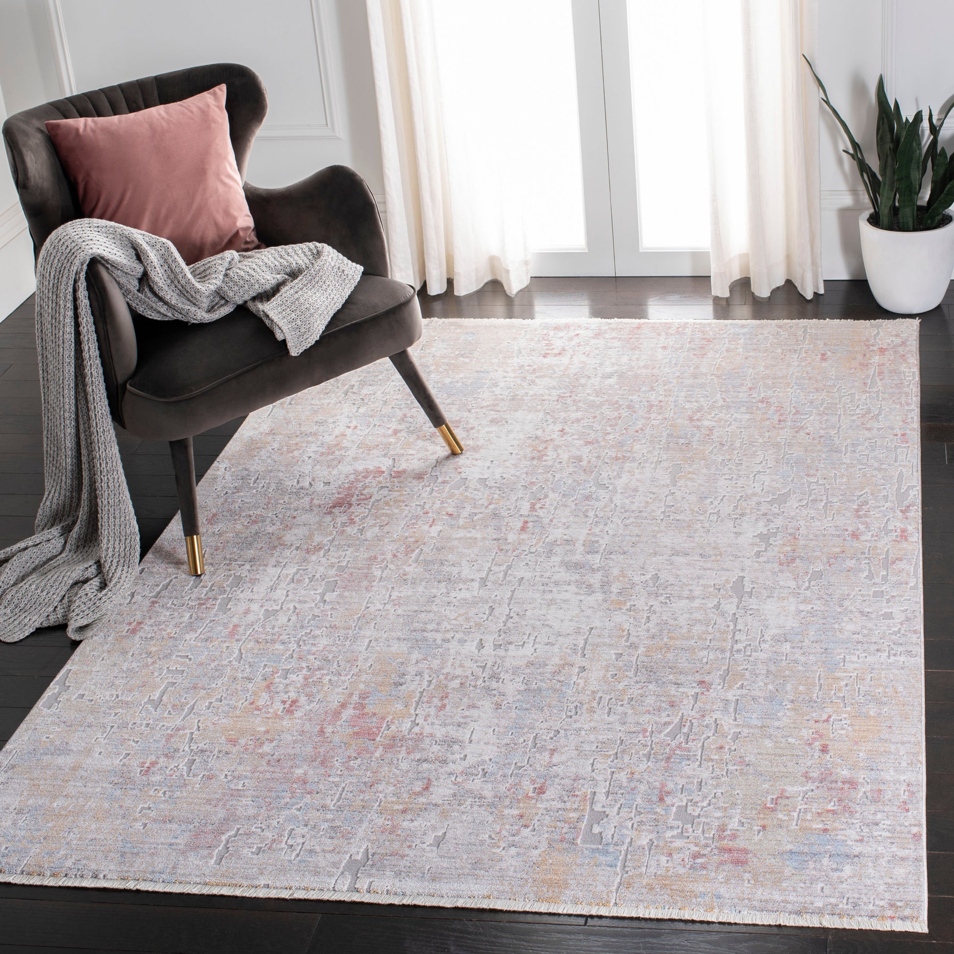 Safavieh Valencia Val405D Grey/Gold Area Rug