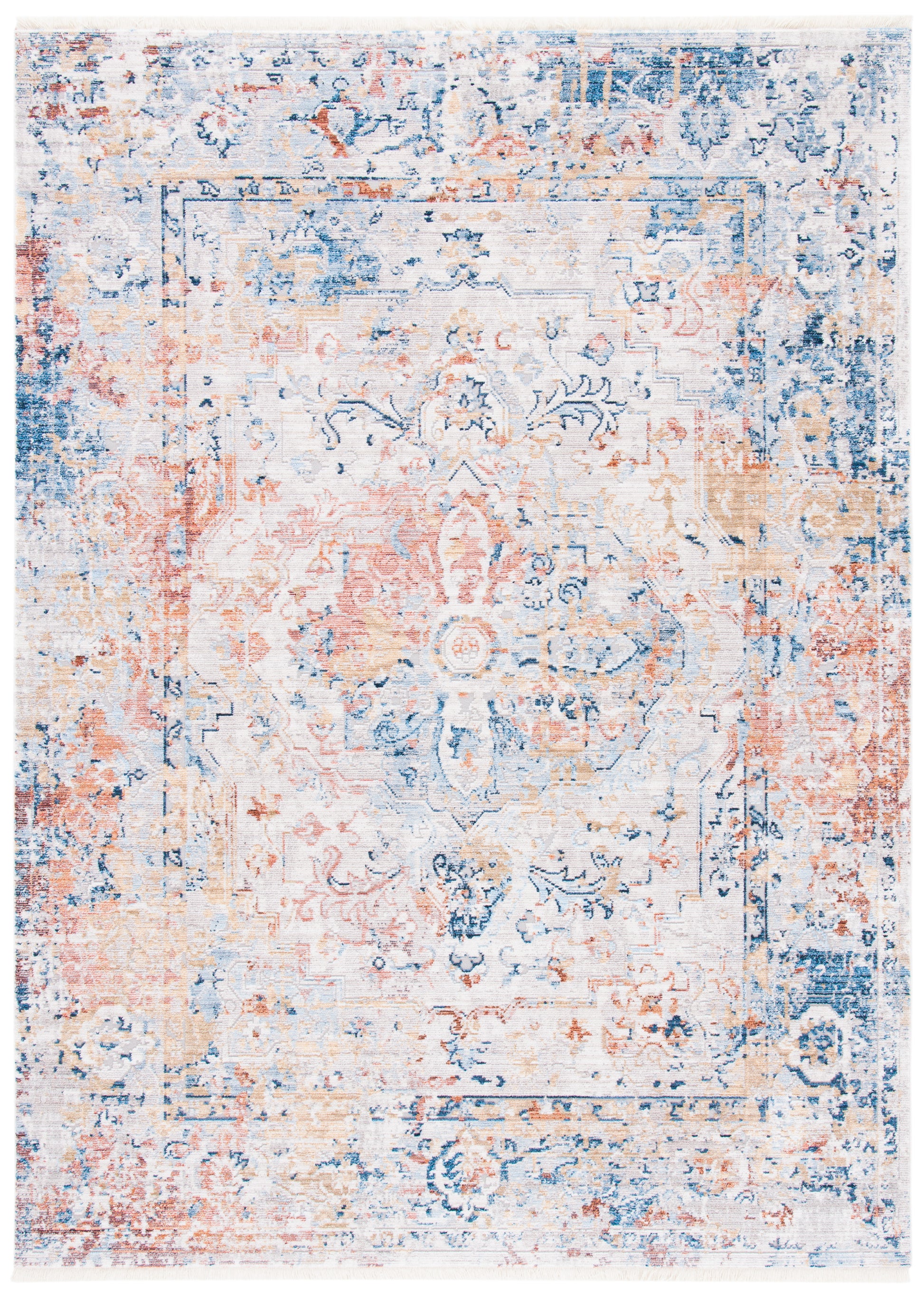 Safavieh Valencia Val483M Blue/Gold Area Rug