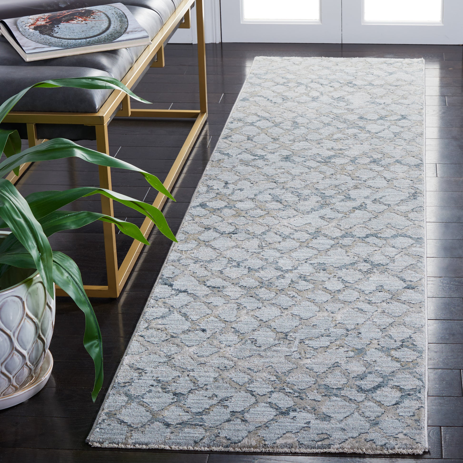 Safavieh Valencia Val536M Light Blue/Grey Area Rug