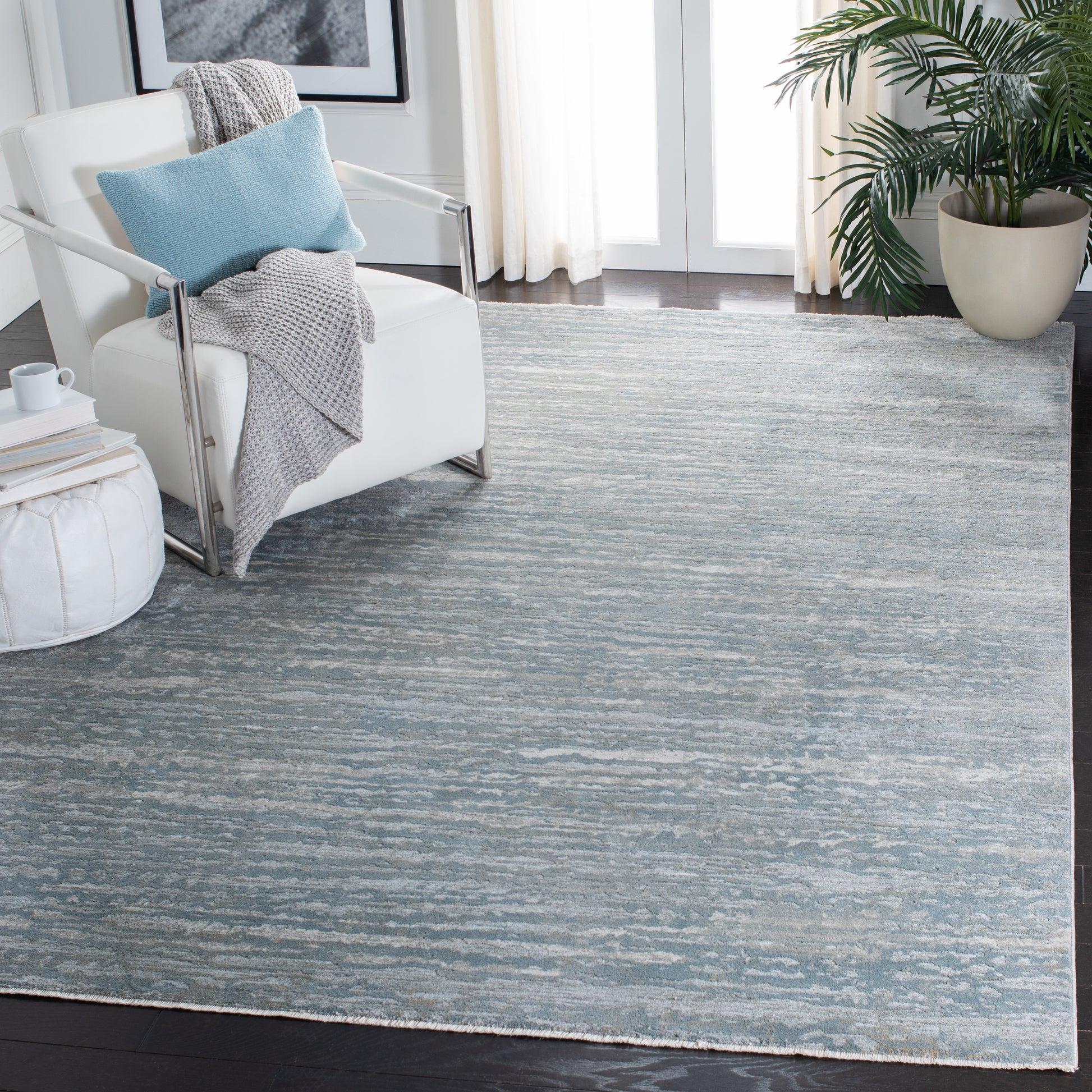 Safavieh Valencia Val560J Light Grey/Blue Area Rug