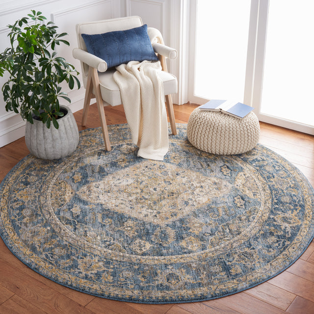 Safavieh Valencia Val564M Blue/Gold Rugs.