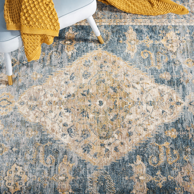 Safavieh Valencia Val564M Blue/Gold Rugs.