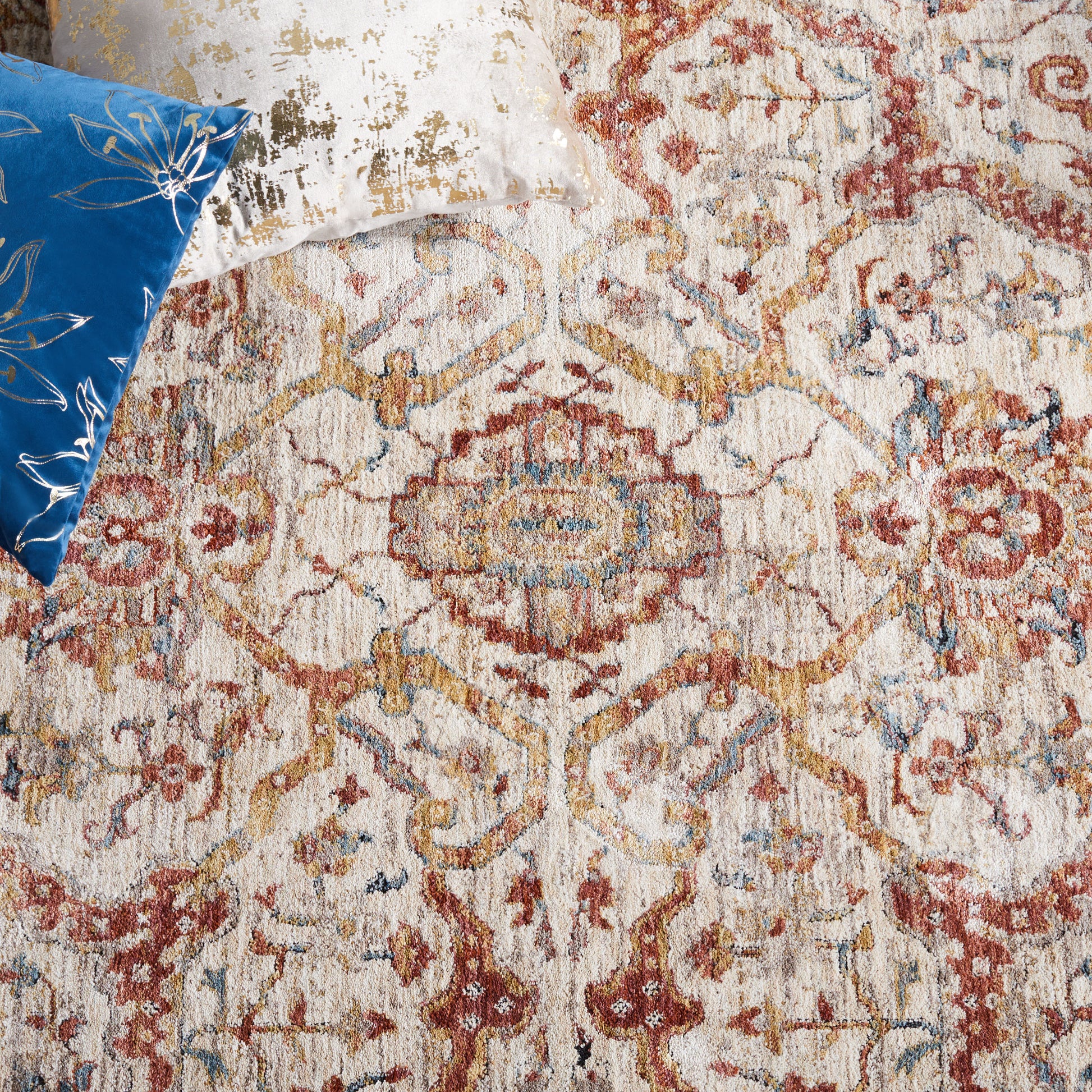 Safavieh Valencia Val566B Ivory/Rust Area Rug