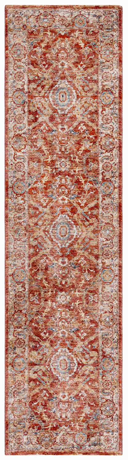 Safavieh Valencia Val566P Rust/Teal Area Rug