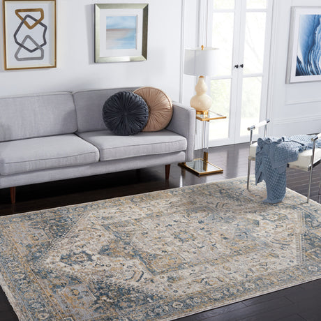 Safavieh Valencia Val568A Ivory/Blue Rugs.