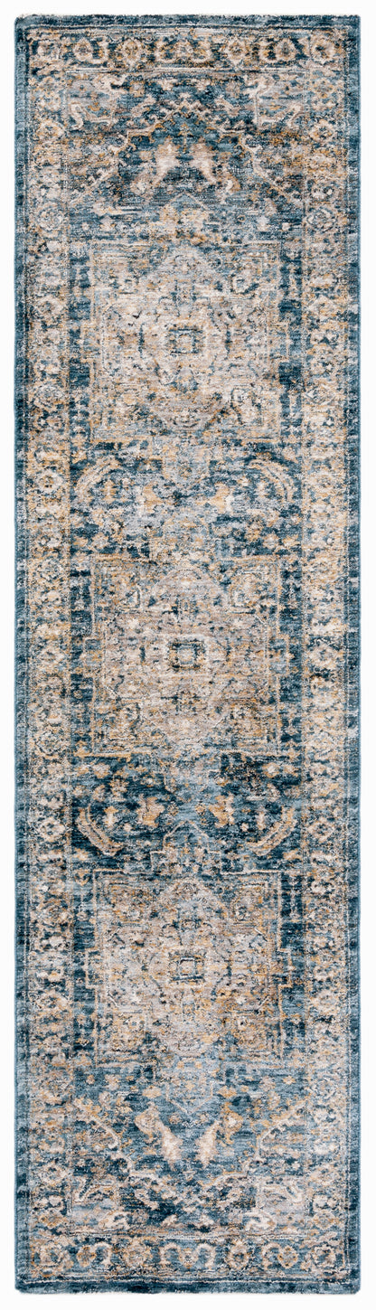 Safavieh Valencia Val568M Dark Blue/Yellow Area Rug