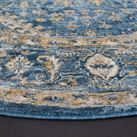 Safavieh Valencia Val568M Dark Blue/Yellow Area Rug