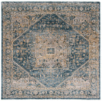 Safavieh Valencia Val568M Dark Blue/Yellow Area Rug