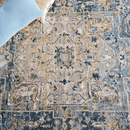 Safavieh Valencia Val568M Dark Blue/Yellow Area Rug