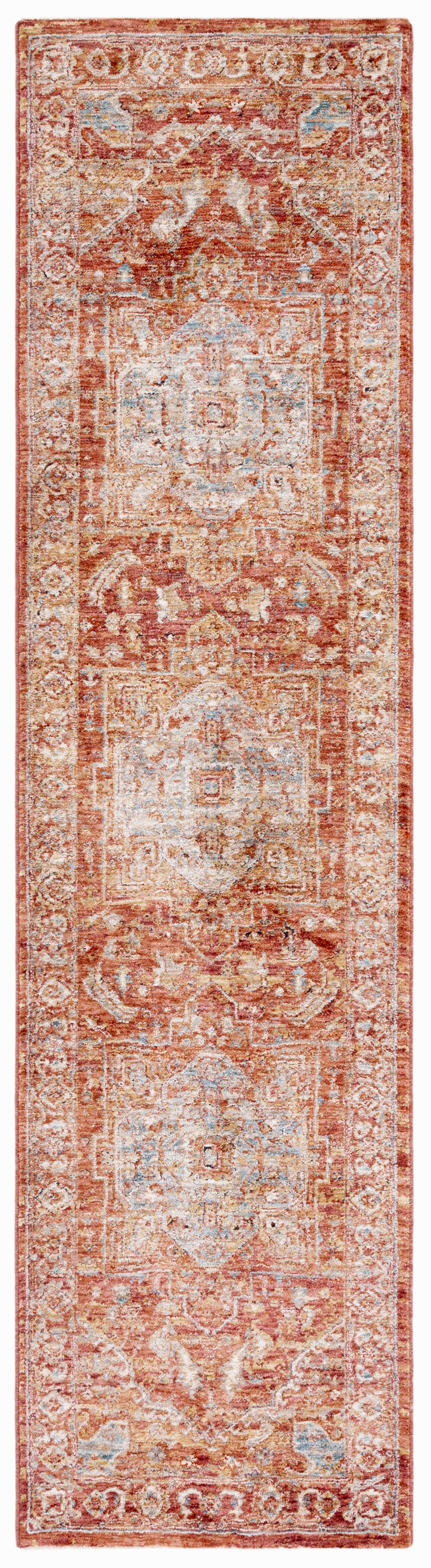 Safavieh Valencia Val568P Rust/Aqua Area Rug