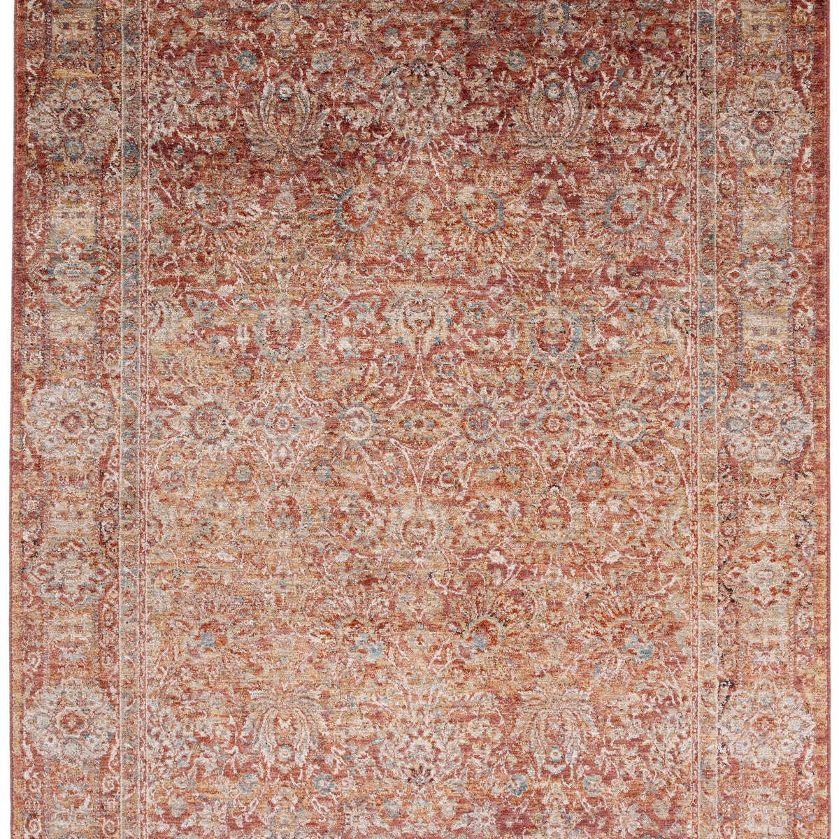 Safavieh Valencia Val570P Rust/Teal Rugs - Safavieh – BuyAreaRugs.com