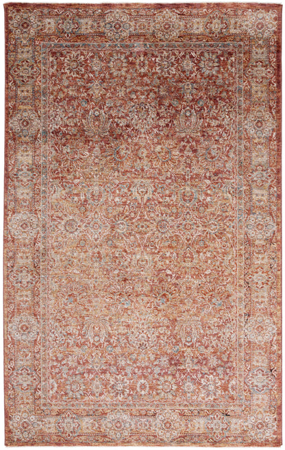 Safavieh Valencia Val570P Rust/Teal Area Rug