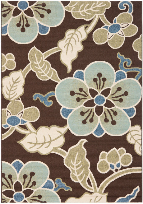 Safavieh Veranda Ver001 Chocolate/Aqua Rugs.