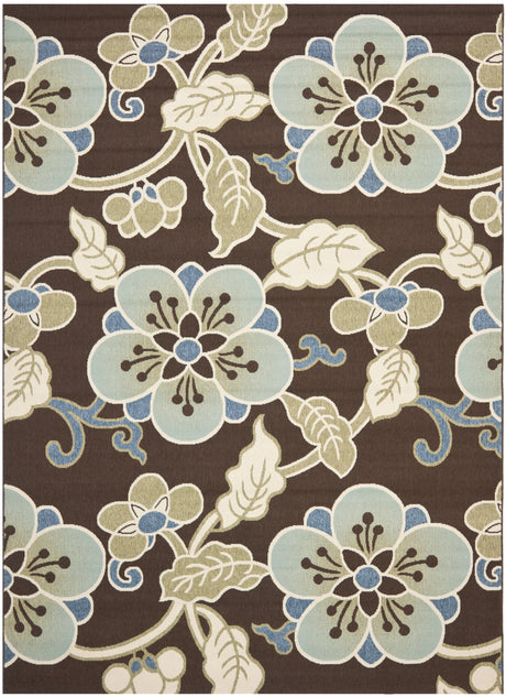 Safavieh Veranda Ver001 Chocolate/Aqua Rugs.