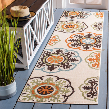 Safavieh Veranda Ver002 Cream/Terracotta Area Rug