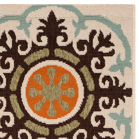 Safavieh Veranda Ver002 Cream/Terracotta Area Rug