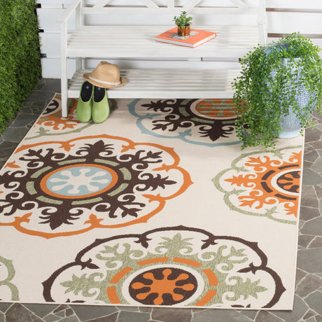 Safavieh Veranda Ver002 Cream/Terracotta Area Rug