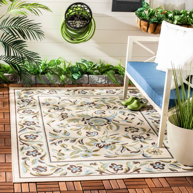Safavieh Veranda Ver011 Cream/Green Rugs.