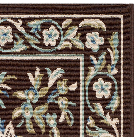 Safavieh Veranda Ver011 Chocolate/Aqua Rugs.