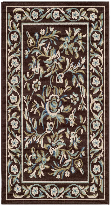 Safavieh Veranda Ver011 Chocolate/Aqua Rugs.