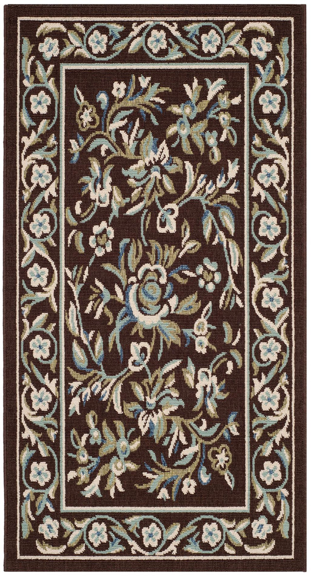 Safavieh Veranda Ver011 Chocolate/Aqua Rugs.