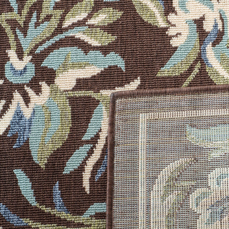 Safavieh Veranda Ver011 Chocolate/Aqua Rugs.