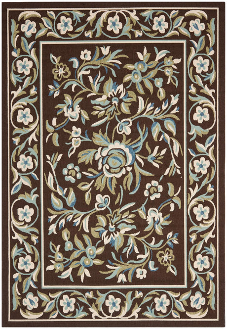 Safavieh Veranda Ver011 Chocolate/Aqua Rugs.