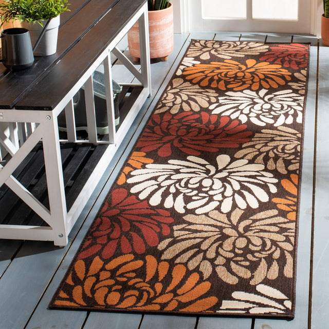 Safavieh Veranda Ver049 Chocolate/Terracotta Rug.