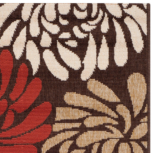 Safavieh Veranda Ver049 Chocolate/Terracotta Rug.