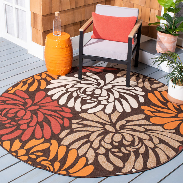 Safavieh Veranda Ver049 Chocolate/Terracotta Rug.