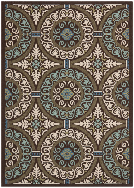 Safavieh Veranda Ver055 Chocolate/Cream Rug.