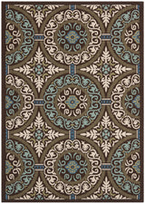 Safavieh Veranda Ver055 Chocolate/Cream Rug.