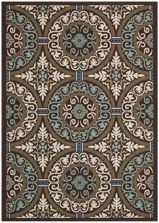 Safavieh Veranda Ver055 Chocolate/Cream Rug.