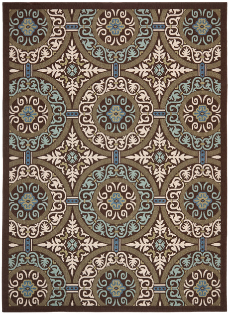 Safavieh Veranda Ver055 Chocolate/Cream Rug.