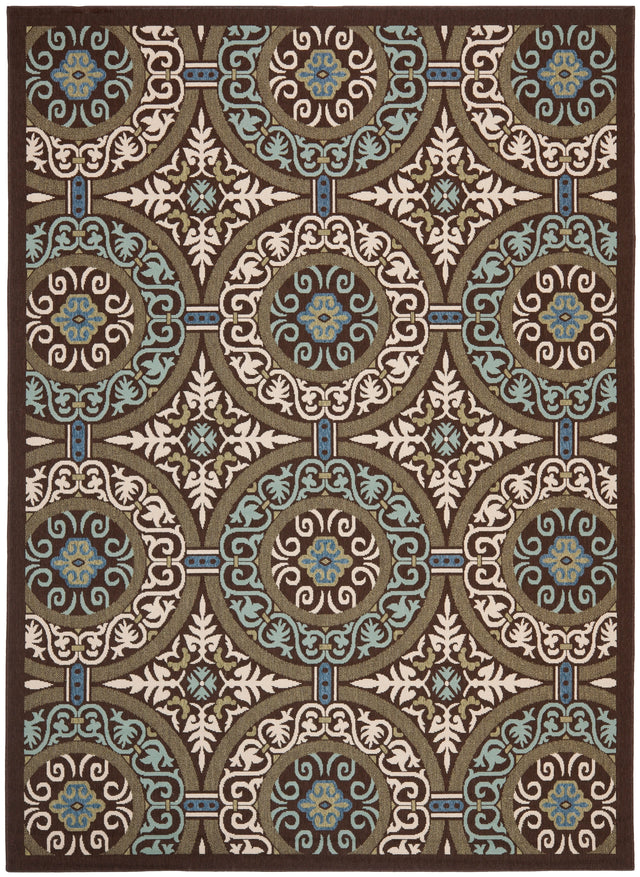 Safavieh Veranda Ver055 Chocolate/Cream Rug.