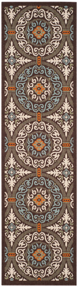 Safavieh Veranda Ver055 Chocolate/Aqua Rug.