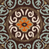 Safavieh Veranda Ver055 Chocolate/Aqua Rug.