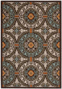 Safavieh Veranda Ver055 Chocolate/Aqua Rug.