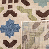 Safavieh Veranda Ver080 Cream/Aqua Rug.