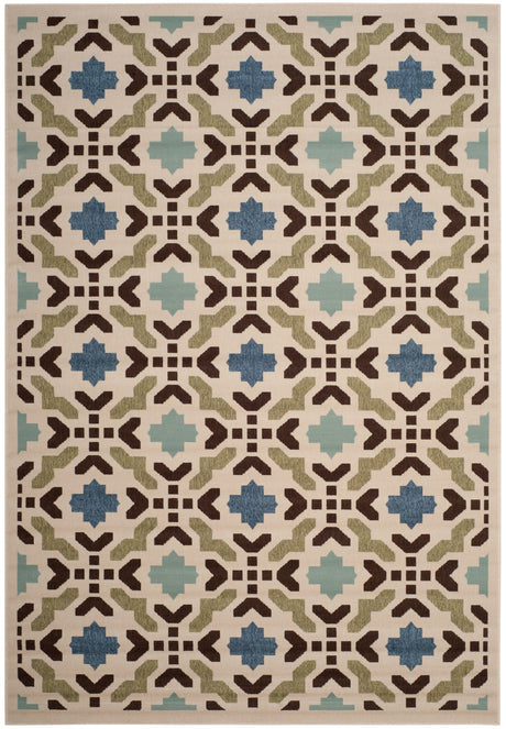 Safavieh Veranda Ver080 Cream/Aqua Rug.