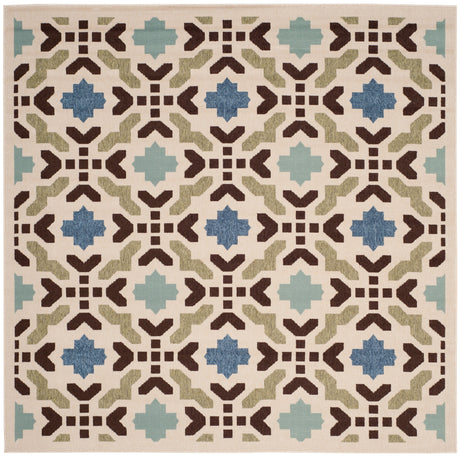Safavieh Veranda Ver080 Cream/Aqua Rug.