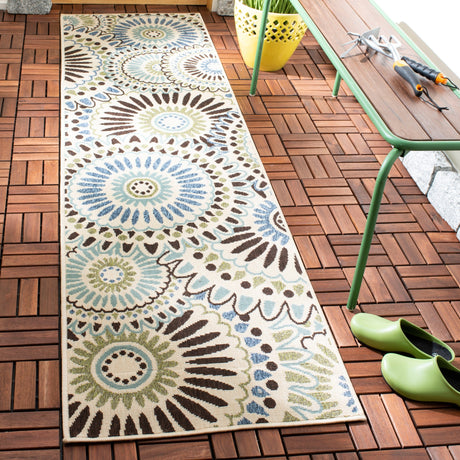 Safavieh Veranda Ver091 Cream/Blue Rug.