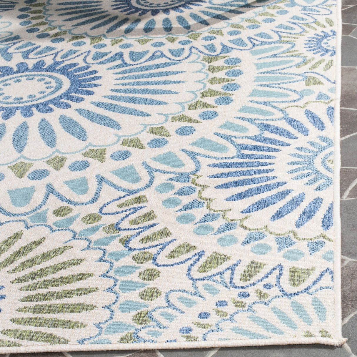 Safavieh Veranda Ver091 Cream/Green Rug.