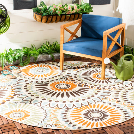 Safavieh Veranda Ver091 Cream/Chocolate Rug.