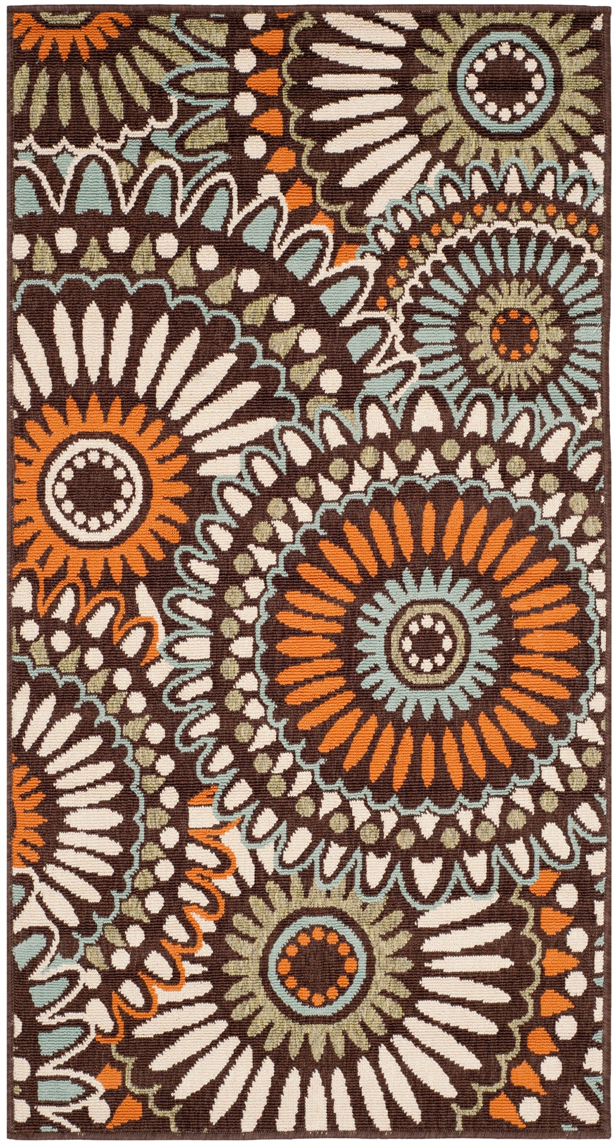 Safavieh Veranda Ver091 Chocolate/Terracotta Rug.