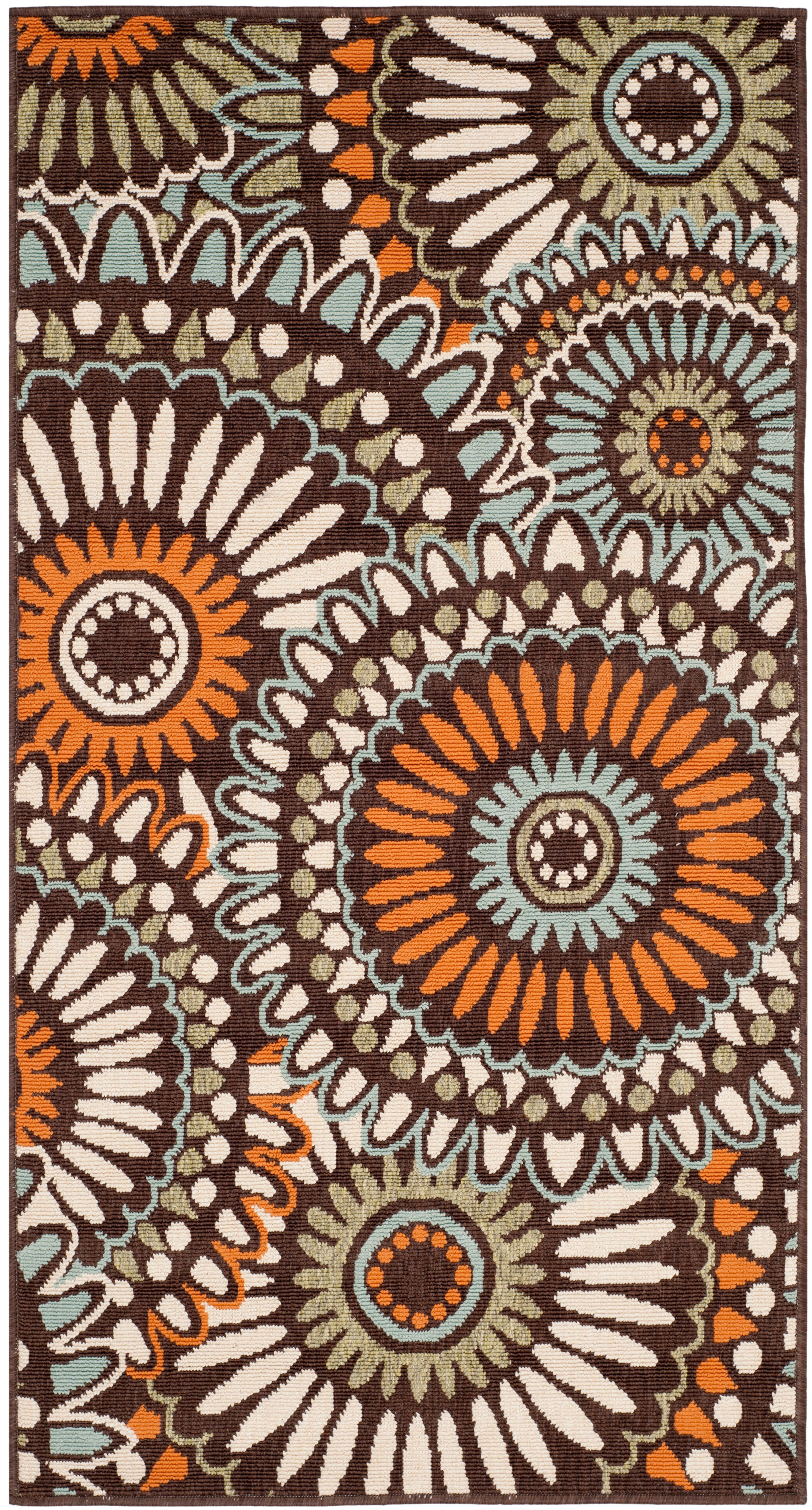 Safavieh Veranda Ver091 Chocolate/Terracotta Area Rug