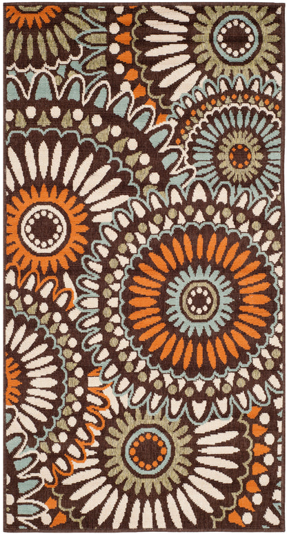 Safavieh Veranda Ver091 Chocolate/Terracotta Area Rug