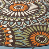 Safavieh Veranda Ver091 Chocolate/Terracotta Rug.