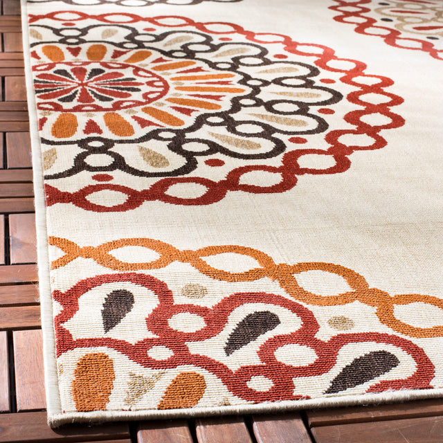 Safavieh Veranda Ver092 Creme/Red Rug.