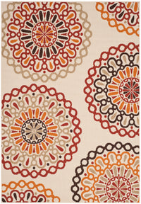 Safavieh Veranda Ver092 Creme/Red Area Rug